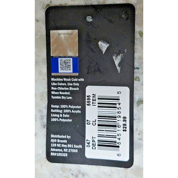 Top Sox Sherpa Lined Cozy Slippers Women's Non-Slip Size‎ M/L 7-9 NWT - Picture 6 of 8